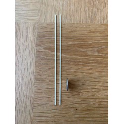 Porcelænsrør Ø3mm L200mm