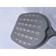 Pizzaspade i aluminium - kort, perforeret 