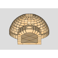 Pompeii Forno pizzaovnssæt 105 cm - Tilskårne sten