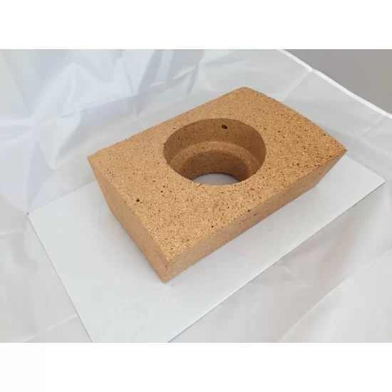 Færdigstøbt skorstensmodul i ildfast sten Ø120 mm.